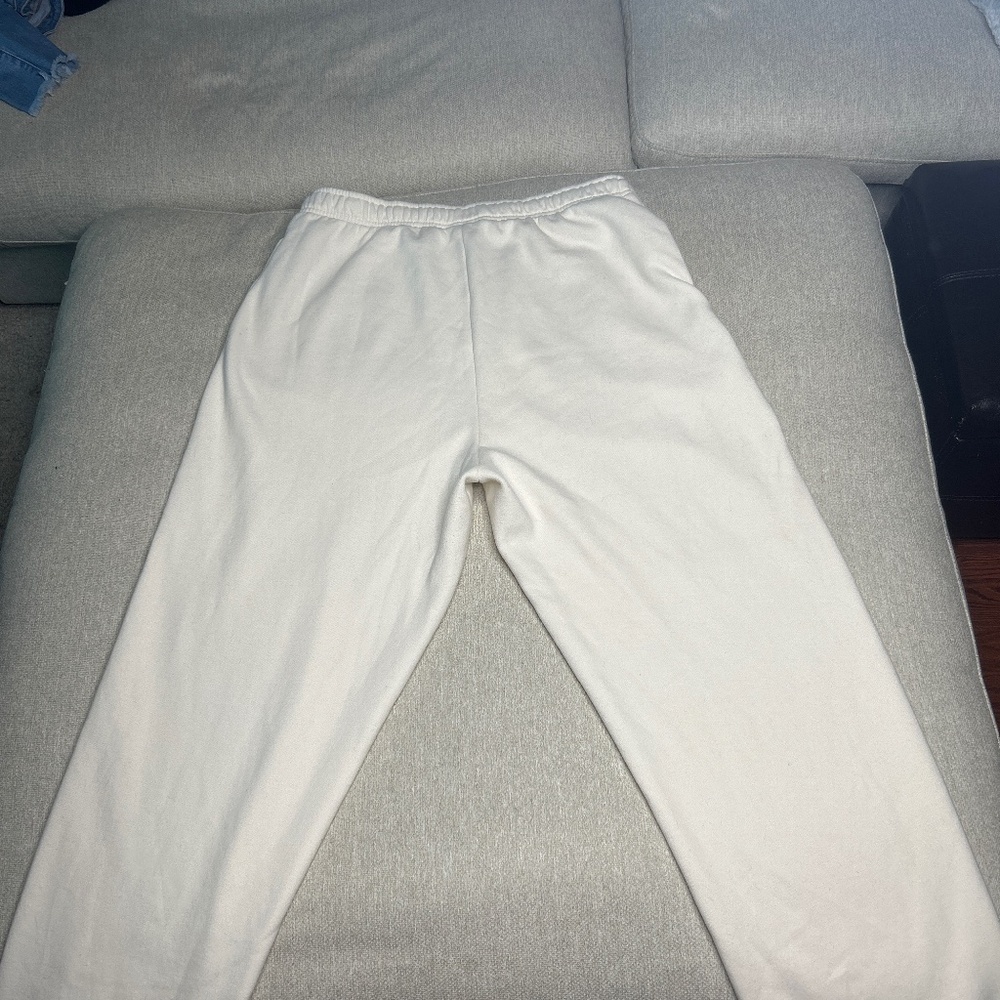 White Sweatfleece Mega Sweatpants